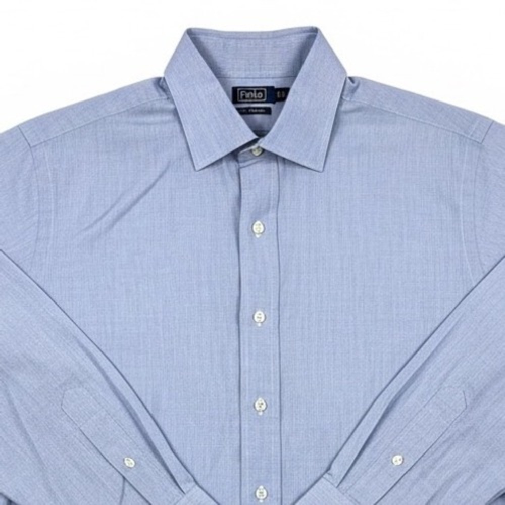 Polo Ralph Lauren Regent Classic Fit Blue Dress Shirt Mens 17 34/35 Long Sleeve